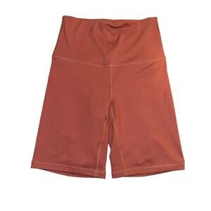 Rawgear Women's High Waist Stretch Pull On Biker Shorts Size XS Dusty Rose NWT